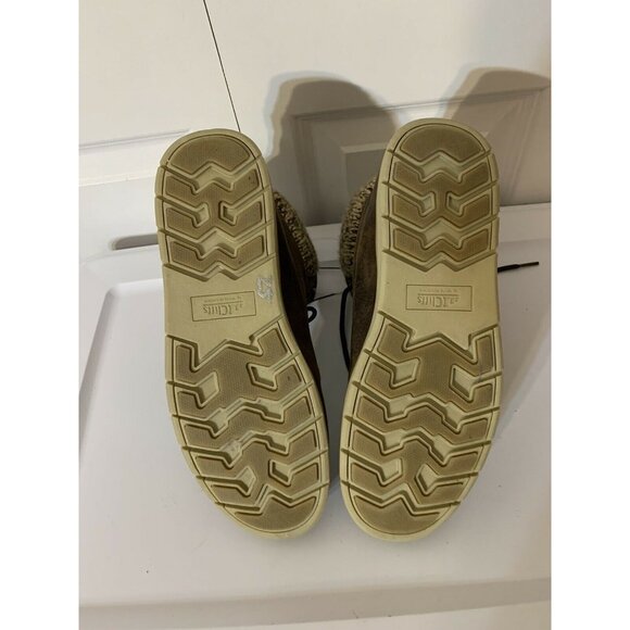 New Cliffs by White Mountain Women’s Sz 10M wheat Sweater Knit Hiker ankle boots - Picture 8 of 9